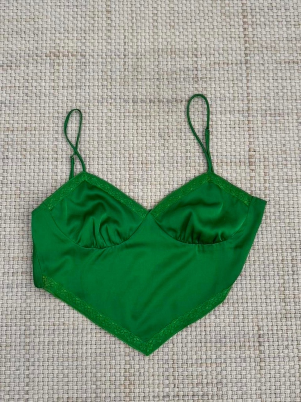 Cotton Candy LA green cropped top